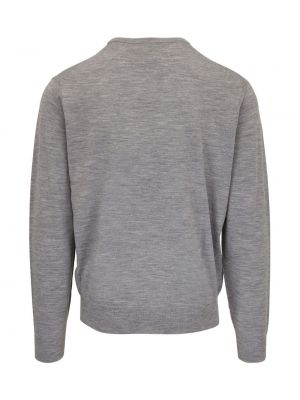 Pull en tricot col rond Peter Millar gris