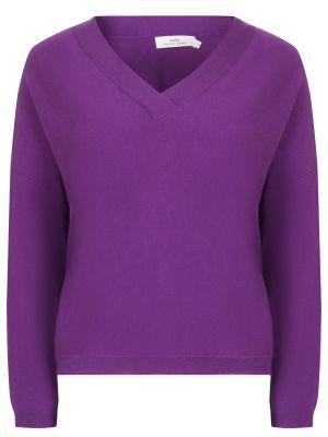 Кашемировый пуловер Arch4 фиолетовый