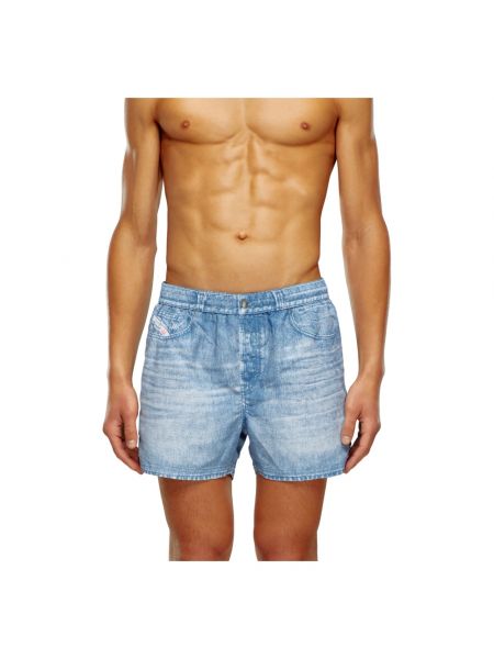 Pantalones cortos con estampado Diesel azul