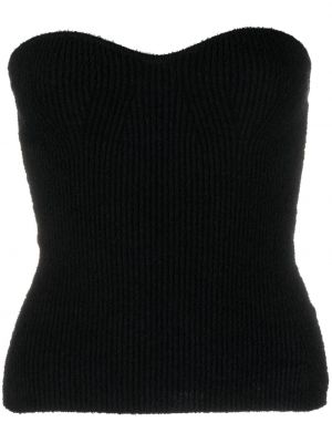 Sutien bandeau tricotate Wardrobe.nyc negru