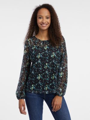 Bluza s cvjetnim printom Orsay crna
