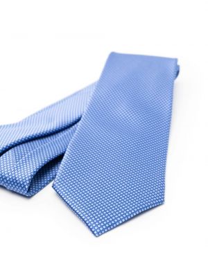 Seiden krawatte mit print Brioni blau