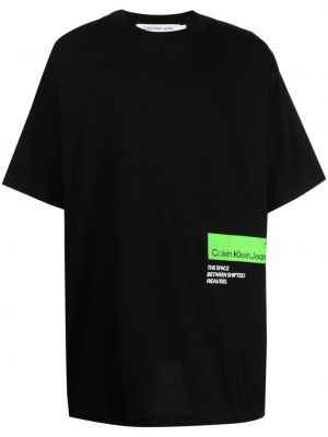 T-shirt à imprimé Calvin Klein noir