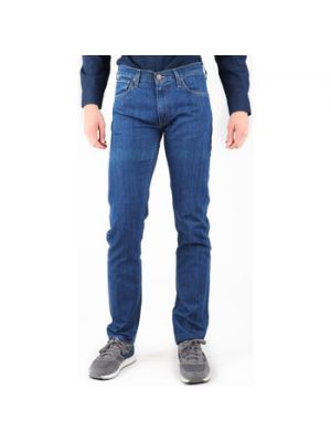 Niebieskie proste jeansy Lee