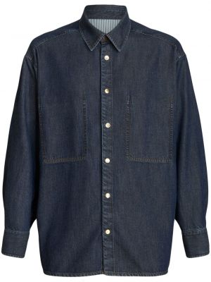 Džinsa krekls ar pogām Etro zils
