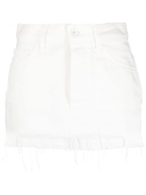 Džínová sukně s vysokým pasem Off-white - bílá