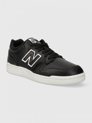 Sneakersy skórzane New Balance czarne