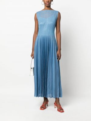Plisované večerní šaty Antonino Valenti modré