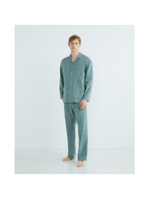 Pijama de franela Emidio Tucci verde