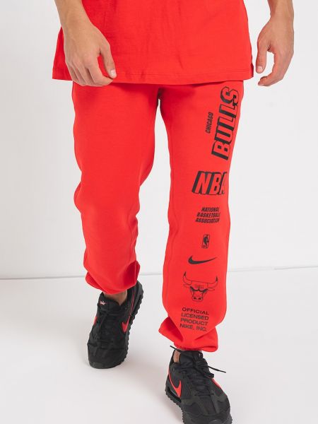 Спортивные штаны с карманами Nike красные