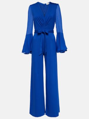 Relaxed fit džersis kombinezonas Diane Von Furstenberg mėlyna