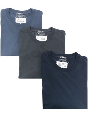 Jersey t-shirt aus baumwoll Maison Margiela blau