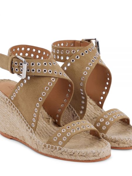 Велурени ниски обувки с шипове Isabel Marant