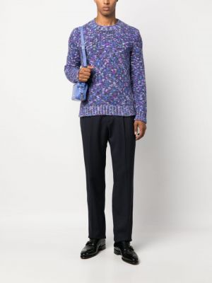 Pullover mit rundem ausschnitt Del Carlo lila