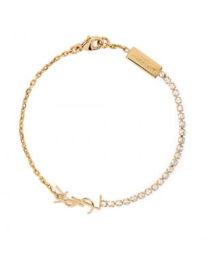 Armband mit kristallen Saint Laurent gold