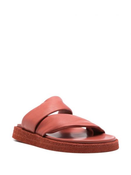 Kožené sandály Officine Creative růžové