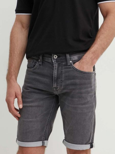 Slim fit farmer rövidnadrág Pepe Jeans szürke