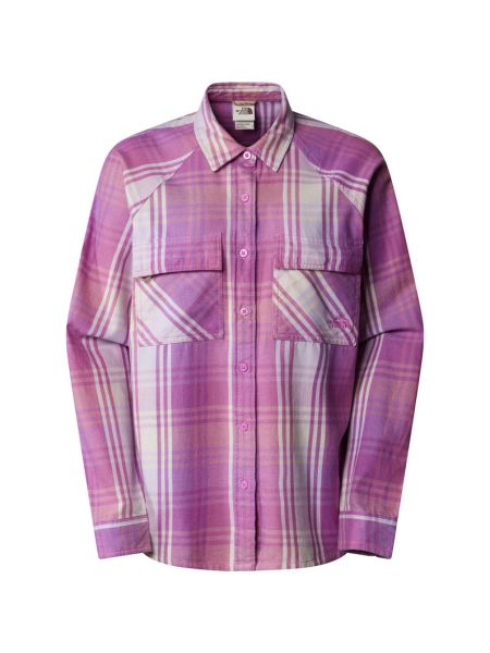 Фланелевая блузка The North Face фиолетовая