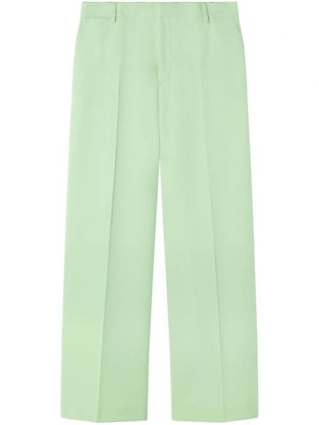 Laza szabású egyenes szárú nadrág Versace zöld