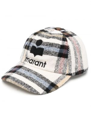 Kapa s šiltom s karirastim vzorcem Isabel Marant