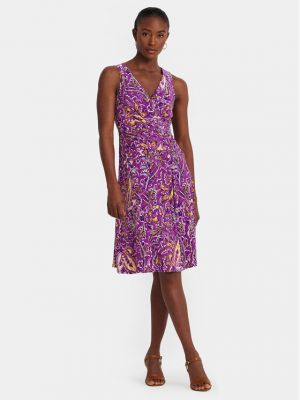Коктейльна сукня Lauren Ralph Lauren фіолетова
