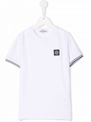 T-shirt för tjejer Stone Island Junior vit