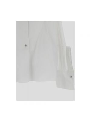 Blusa de algodón manga larga Jil Sander blanco