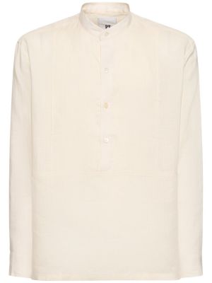 Camicia di lino Pt Torino bianco