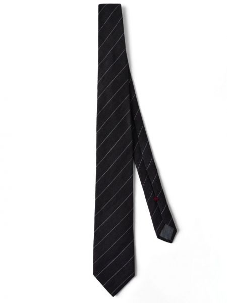 Svilena kravata s črtami Brunello Cucinelli
