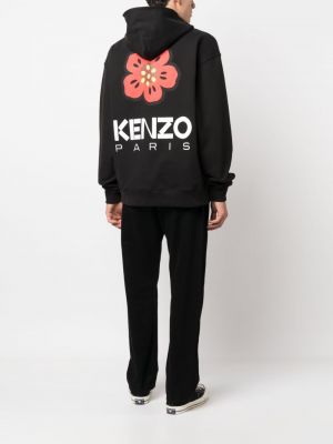 Raštuotas džemperis su gobtuvu Kenzo juoda