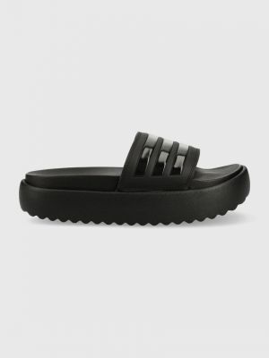 Papuci cu platformă cu platformă Adidas negru
