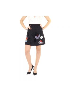 Mini falda de lana Dolce & Gabbana negro
