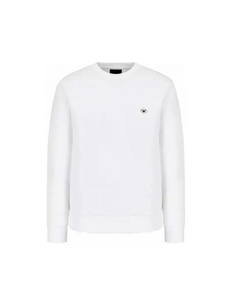 Sweatshirt aus baumwoll Armani weiß