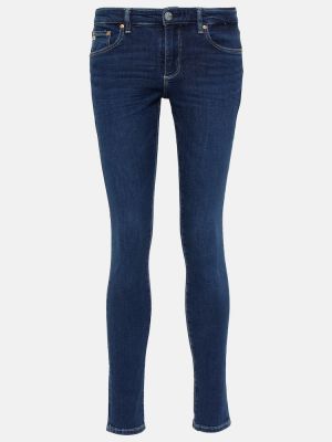 Skinny džíny Ag Jeans modré