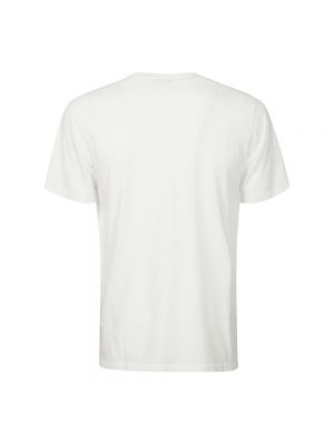 Camiseta de algodón con bolsillos Barbour blanco