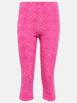 Jacquard leggings aus baumwoll Marine Serre pink