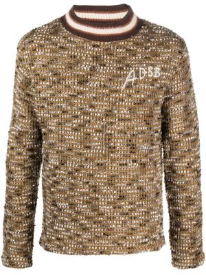 Pull brodé Andersson Bell marron