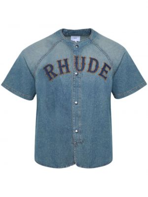 Дънкова риза Rhude синьо