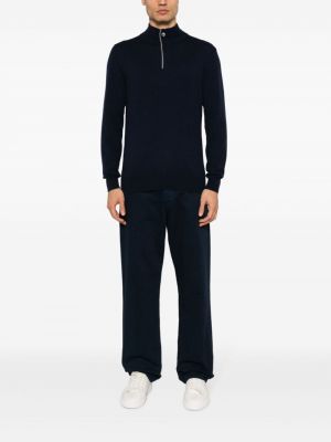 Pullover mit reißverschluss Boggi Milano blau