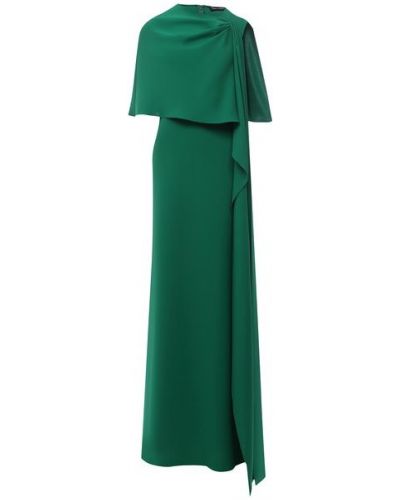 Шелковое платье Oscar De La Renta, зеленое