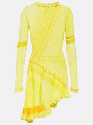 Bavlnené šaty Roberta Einer žltá