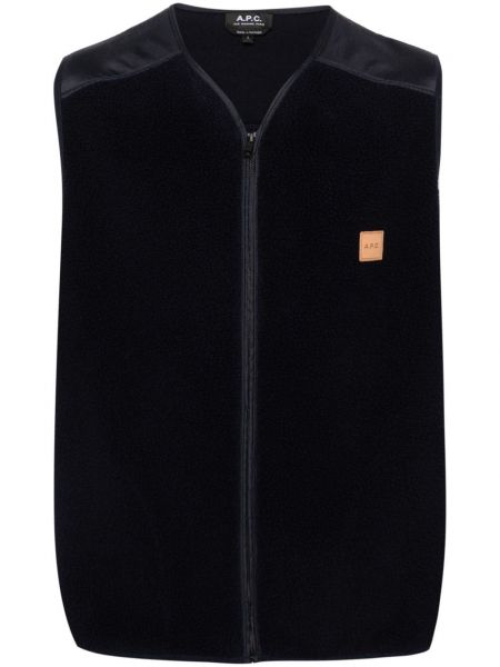 Fleece vest A.p.c. blå