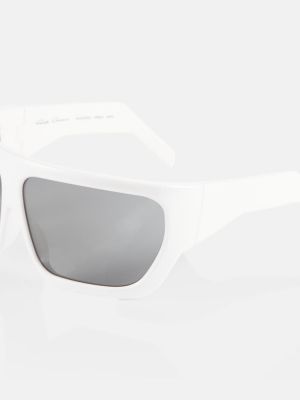 Oversized sluneční brýle Rick Owens bílé