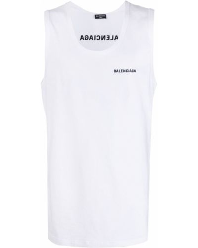 Relaxed риза бродирана Balenciaga бяло