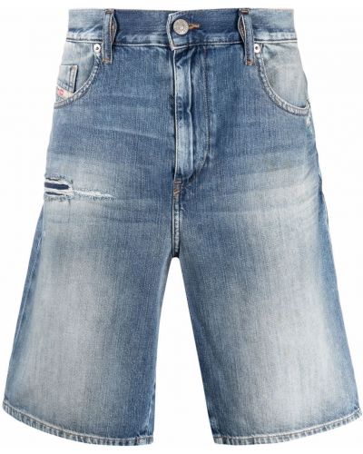 Pantalones cortos vaqueros slim fit Diesel azul