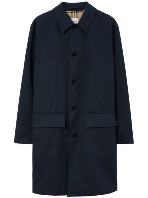 Bavlněný kabát Burberry modrý