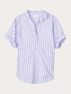 Camisa de algodón Xirena violeta