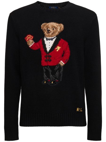 Vilnas džemperis Polo Ralph Lauren melns