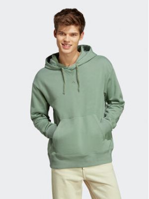 Adidas Mikina ALL SZN French Terry Hoodie IC9765  Loose Fit - zelená