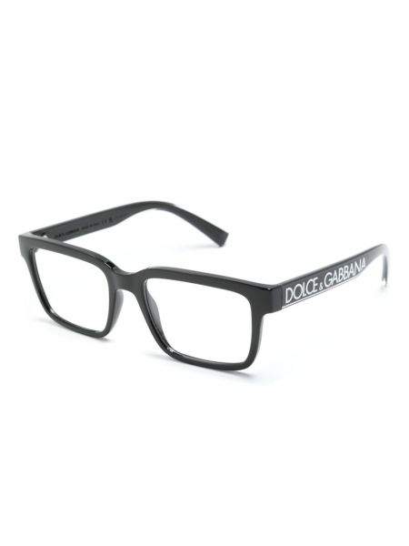 Okulary z nadrukiem Dolce & Gabbana Eyewear czarne